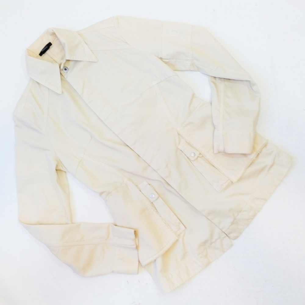 Diesel Cream Utility Jacket Chore Coat Distressed - Picture 4 of 8